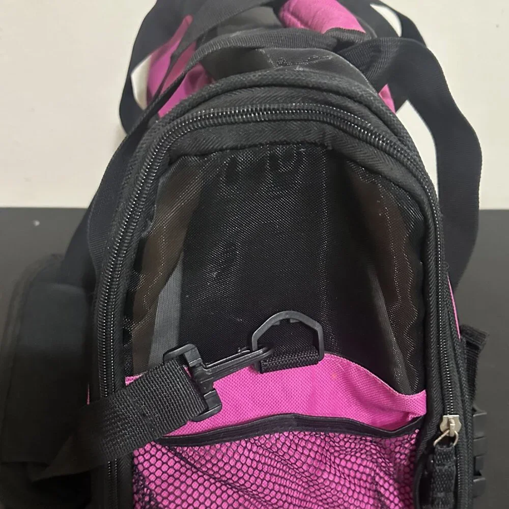 😻 🐶 🐾 💞 Pink & Black Comfort Pet Carrier - Small Dog/Cat Travel Tote Bag